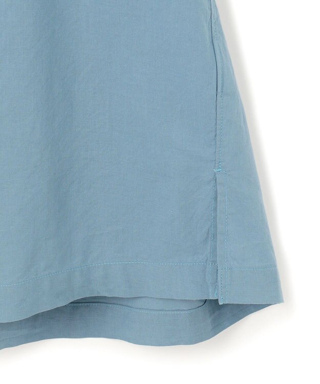 J.PRESS YORK STREET 【UNISEX】コットンボイル オープンカラーシャツ ダルブルー系