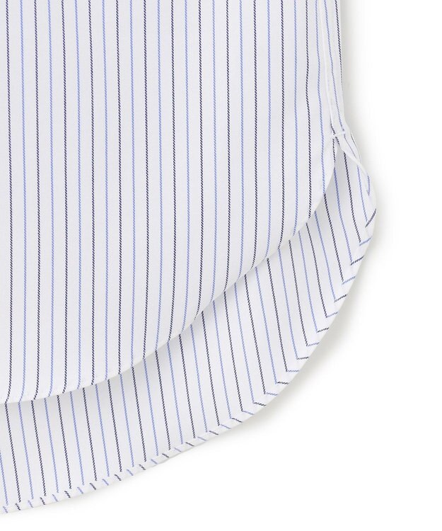 J.PRESS MEN 【PREMIUM PLEATS / 形態安定】スーピマコットンオルタネートストライプ  シャツ/B.D. サックスブルー系1