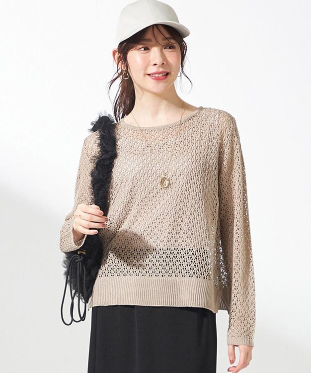 ANY SIS 【2SET】メッシュニット セット ベージュ