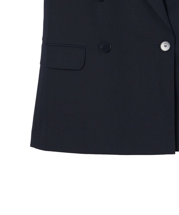 JOSEPH 【WEB＆OUTLET限定】テイラーウールブレンド　ダブルブレストジャケット Navy
