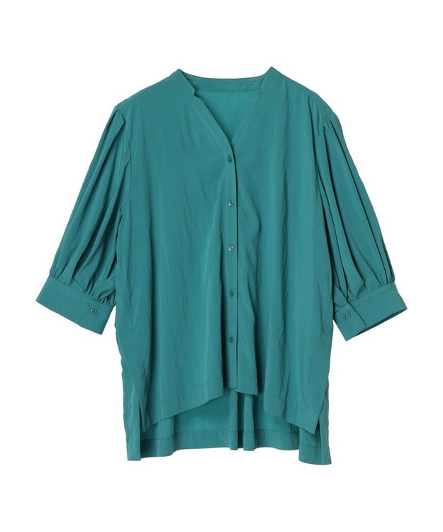 AMERICAN HOLIC 接触冷感　袖ボリュームブラウス Green
