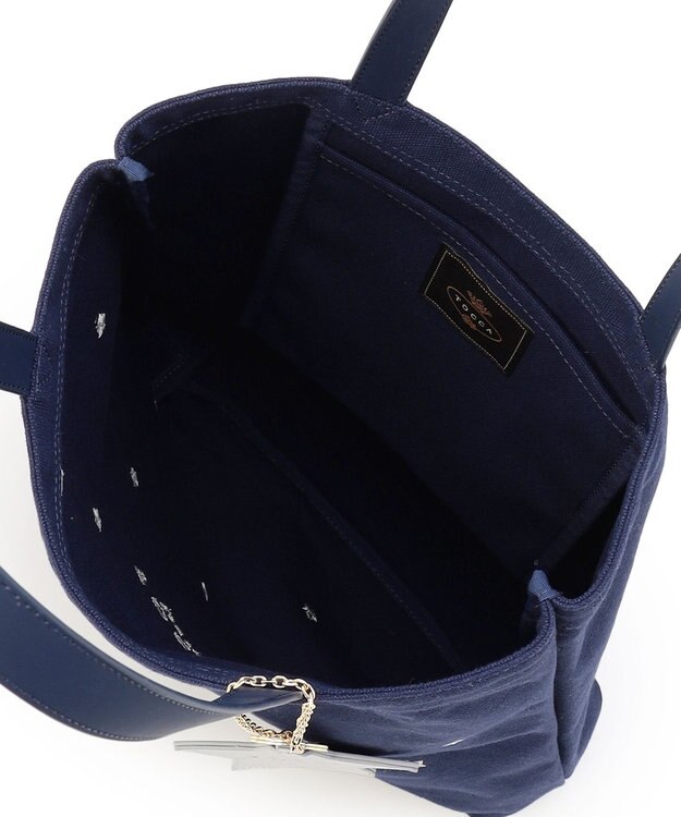 TOCCA 【chayさん着用】【WEB＆一部店舗限定・A4サイズ対応】LUCKY TWINKLE CANVASTOTE キャンバストートバッグ ネイビー系