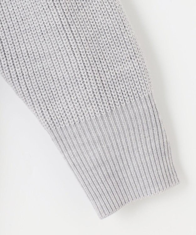 ANY SIS 【洗える】スフレアランパターン カーディガン ライトグレー