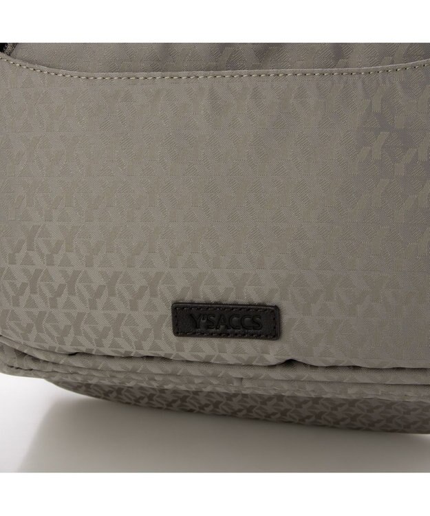 Y'SACCS ポーチ付きモノグラムバックパック グレー