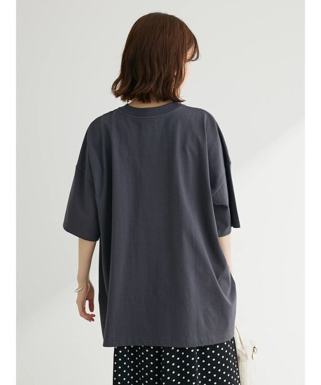 Green Parks Ｓｍｉｌｅｙ　Ｆａｃｅ／スマイル＋ロゴＢｉｇＴシャツ Charcoal Gray