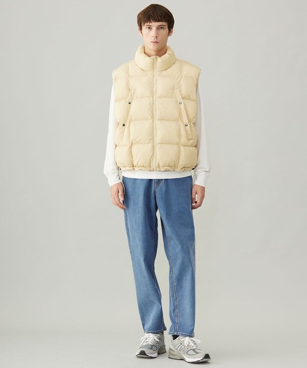 UNFILO MENS ウォーム ライトムーブ リバーシブルベスト [24年秋冬商品] イエロー ベージュ