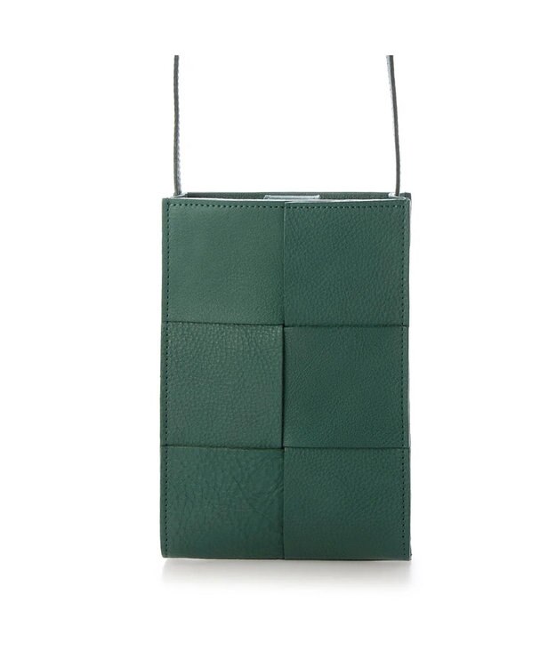 UNBILLION ペルケ perche / イントレチャート姫路レザーショルダー ダークグリーン