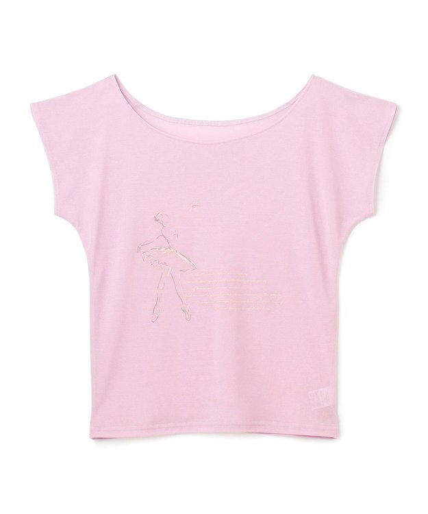 Chacott Tシャツ グレイッシュローズ