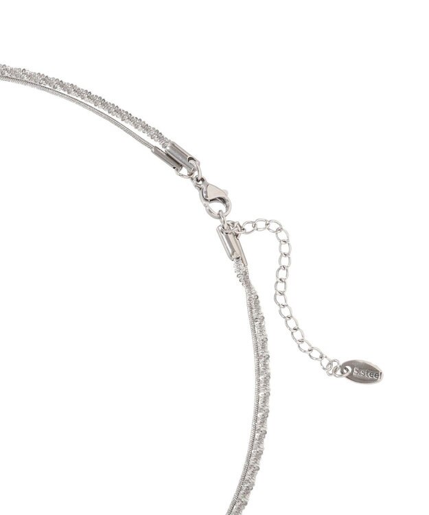 AMERICAN HOLIC 【ステンレス】モールライクチェーン２連ネックレス Silver
