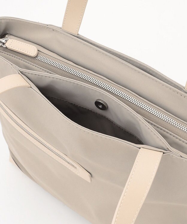 Y'SACCS アシメファスナーポケットトート ベージュ