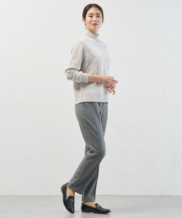 J.PRESS LADIES L 【WEB限定カラーあり】CAT ハイネック ニット ライトグレー系