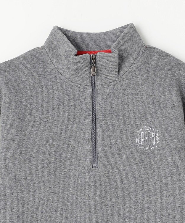 J.PRESS KIDS 【140-170cm】FRONT JIP ハーフジップトレーナー グレー系