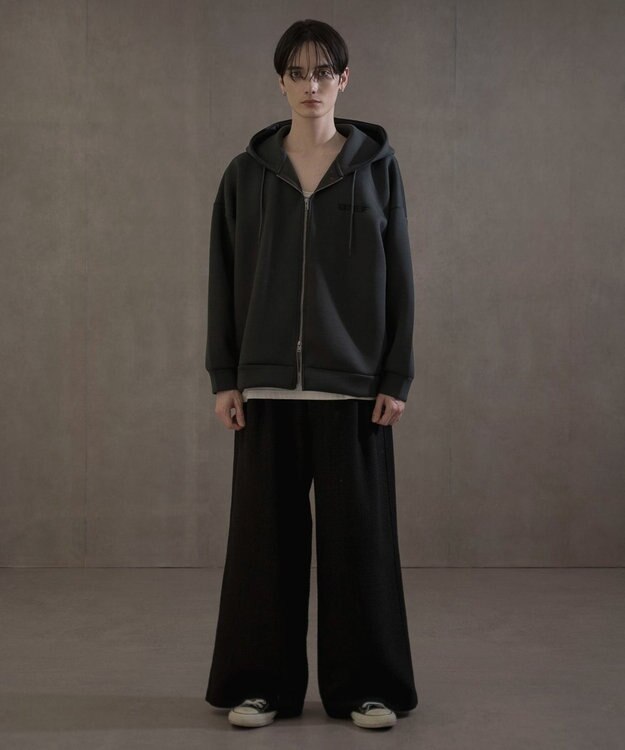 WEGO KEEPWARM　BIGZIPパーカー ブラック中濃色