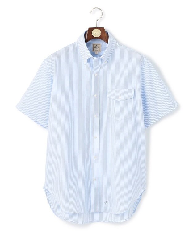 J.PRESS MEN 【WEB・一部店舗限定】シアサッカー 半袖シャツ / B.D. サックスブルー系1