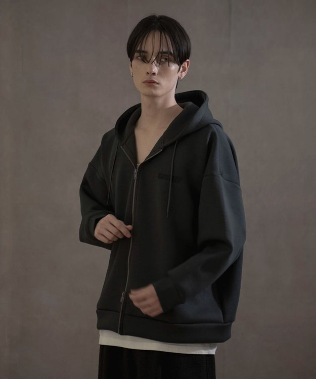 WEGO KEEPWARM　BIGZIPパーカー ブラック中濃色