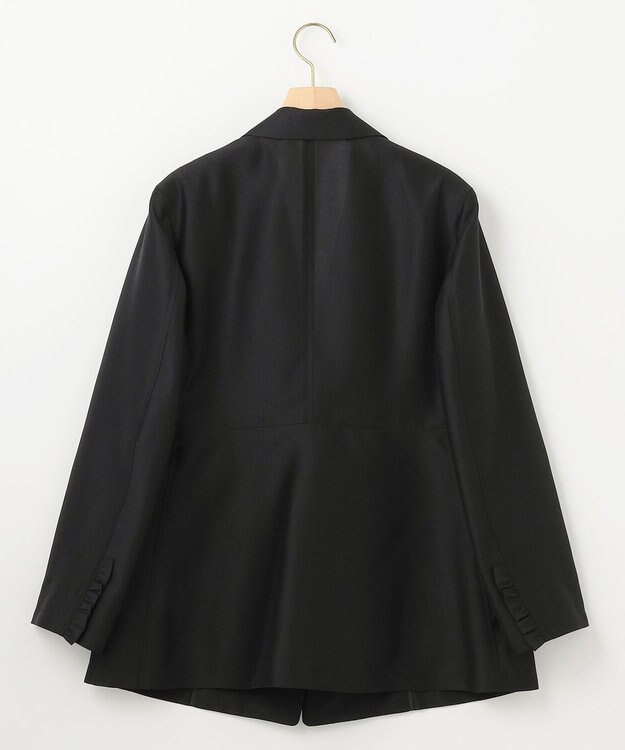 組曲 フリルディテールシアー ジャケット ブラック系
