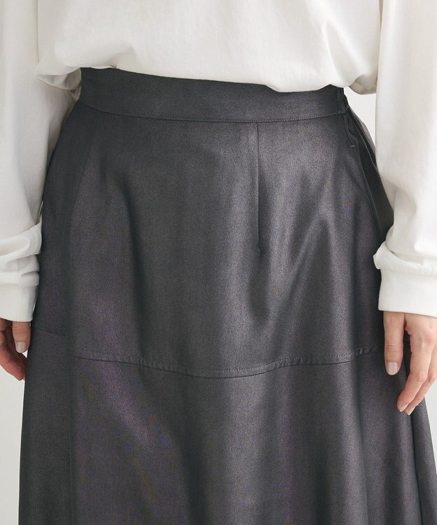 Green Parks ミディ丈バルーンスカートⅡ Dark Silver