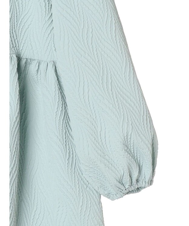 Green Parks ・ＥＬＥＮＣＡＲＥ　ＤＵＥ　フクレジャカードブラウス Sax