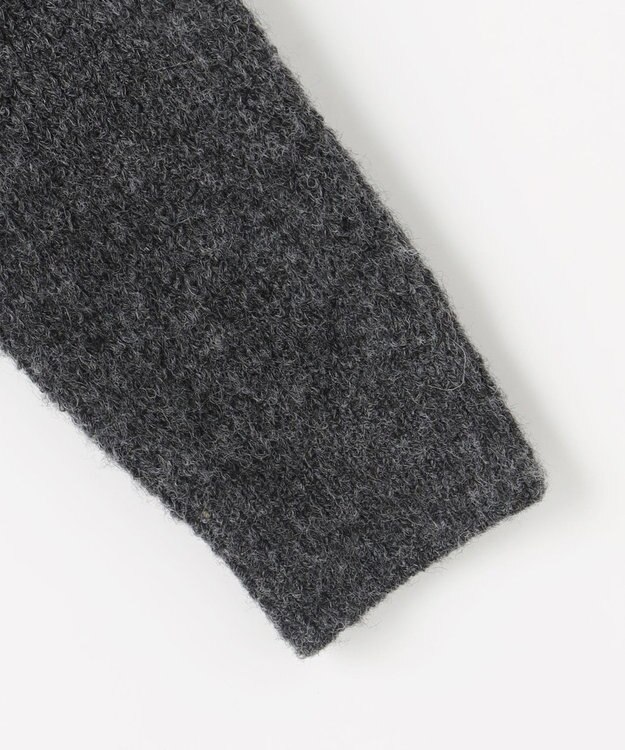 Feroux ニット×ティアードレース スカート グレー系