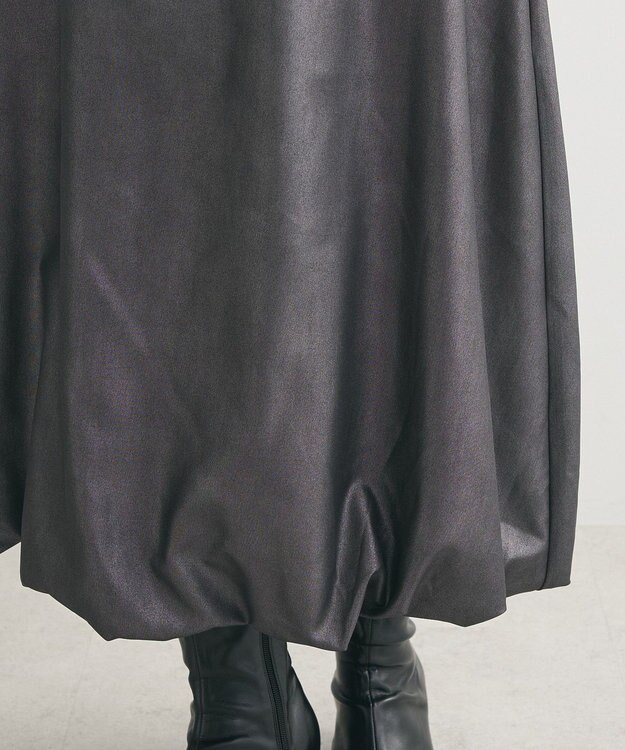 Green Parks ミディ丈バルーンスカートⅡ Dark Silver