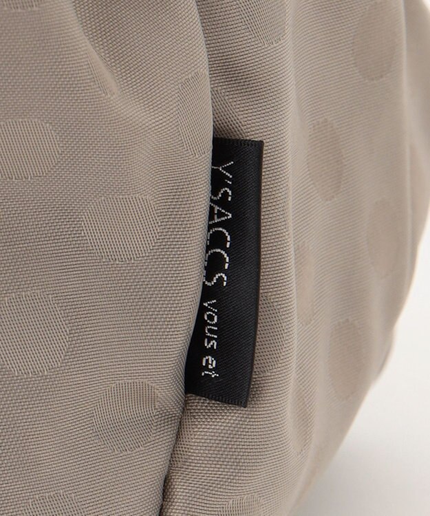Y'SACCS 【Y’SACCS vous et】ドットジャカード マルチウェイトート Mサイズ グレージュ