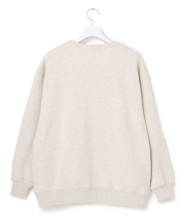 J.PRESS YORK STREET 【UNISEX】YALE刺繍クルーネックプルオーバー アイボリー系