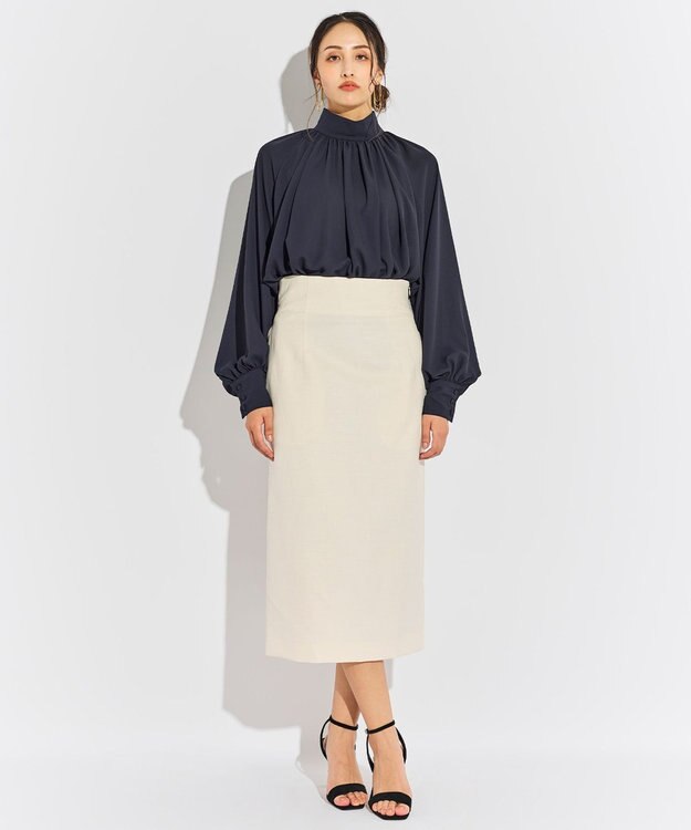 BEIGE， CLAUDE / Iラインスカート Ecru