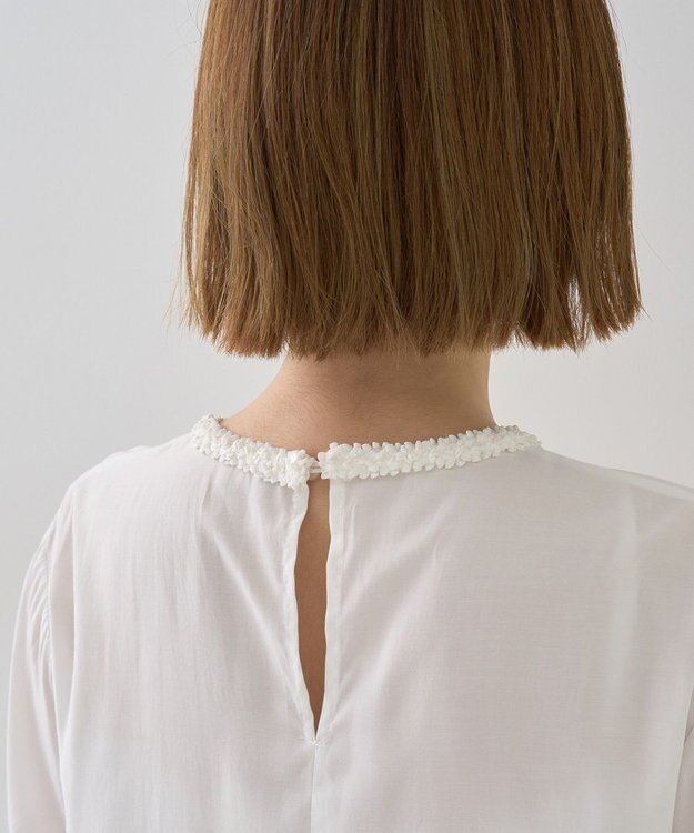 YECCA VECCA ブレードトリミングブラウス White