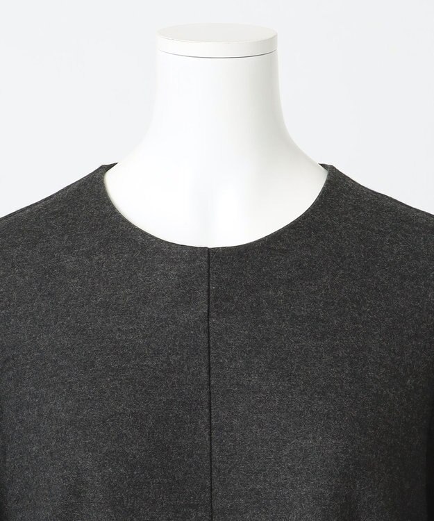 23区 【R(アール)】ファインウールジャージー ワンピース グレー系