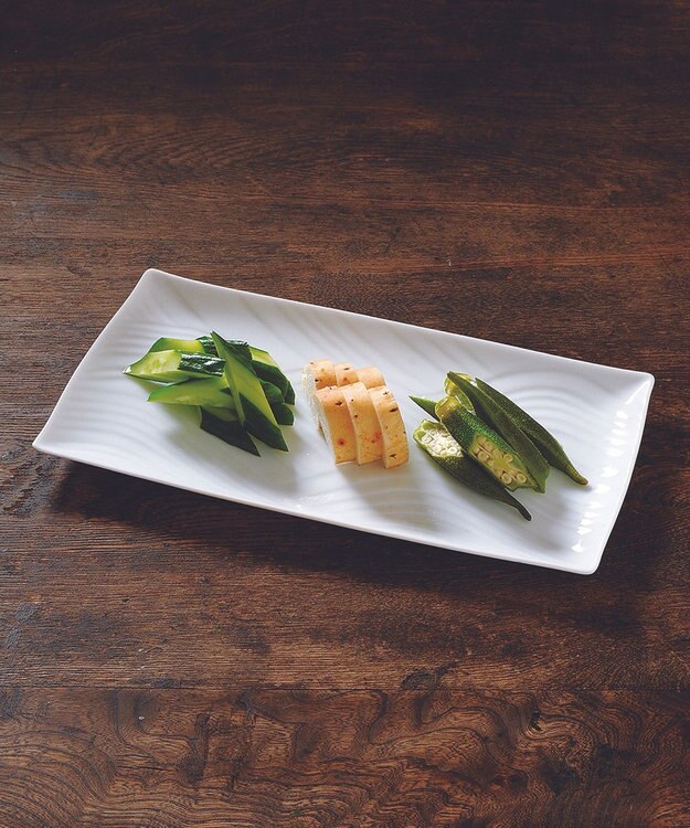 たち吉 【たち吉】白磁さらさ 焼物皿〈5枚〉 美濃焼 ホワイト×ホワイト