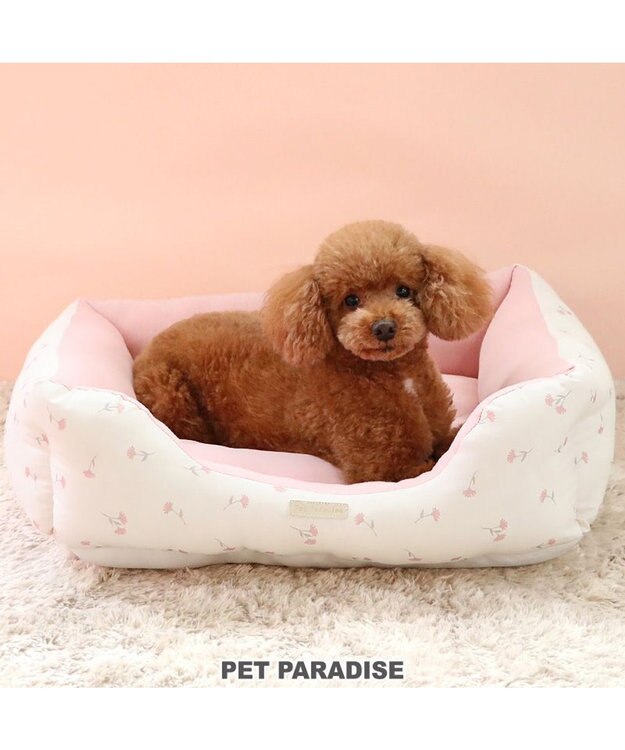 PET PARADISE ペットパラダイス 小花柄カドラー《ピンク》 M  小型犬 小花柄 ピンク