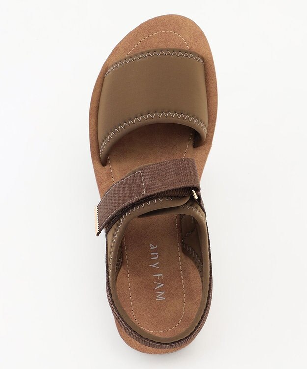 ANY ベルトラインサンダル ブラウン