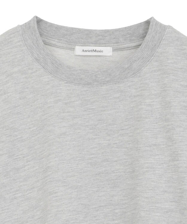 Green Parks フラワーくり抜き刺繍スウェットプルオーバー Gray Mixture