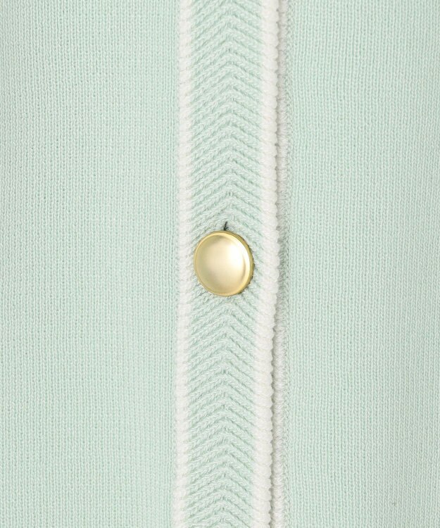 ANY SIS S 【花粉対策】ラインポイント カーディガン ミント