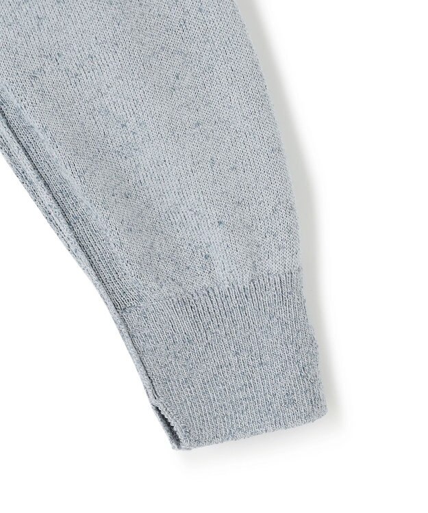 JOSEPH HOMME リネンナイロンプレーン　クルーネックニット ターコイズブルー系