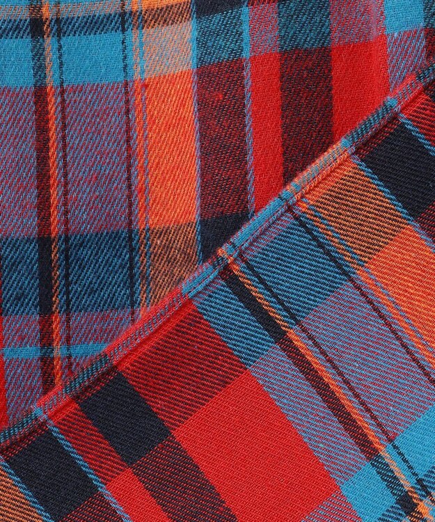 J.PRESS YORK STREET 【UNISEX】フランネルボタンダウン シャツ レッド系3