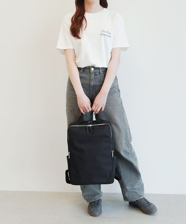 ACE BAGS & LUGGAGE 【洗える背面パッド付】 ace. フィッテムライト リュックサック A4/14インチ収納 20392 エース ブラック