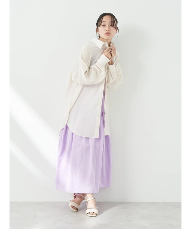 earth music&ecology ウ゛ィンテージボタンシャツ Off White