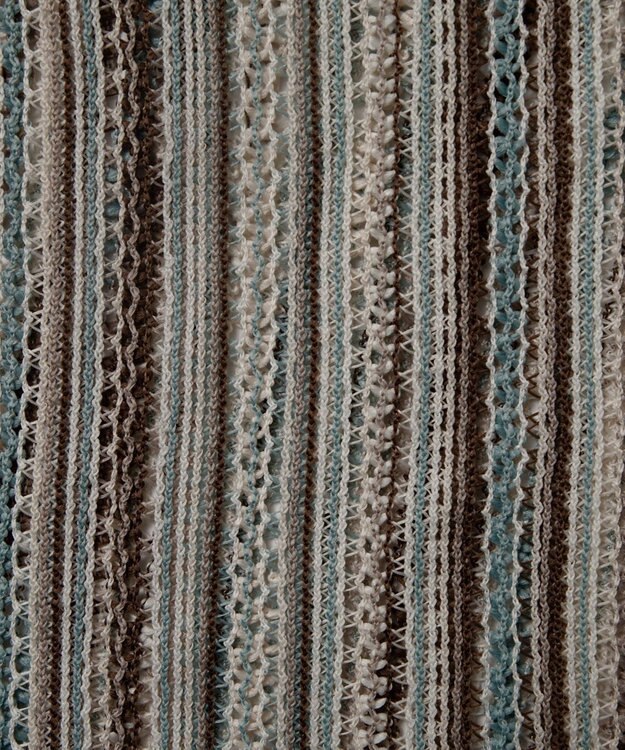 WEGO ストライプメッシュBIGシャツ（S） 柄1