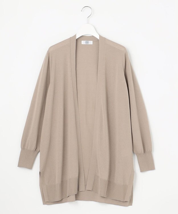 J.PRESS LADIES L 【洗える・UVケア】 サマー カーディガン ブラウン系