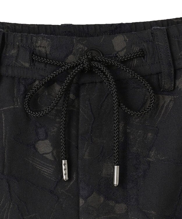 JOSEPH HOMME 【新柄】モロッカンジャガード ドロスト付ワイドテーパードパンツ/ ORIGIN CONVERTIBLE ブラック系5