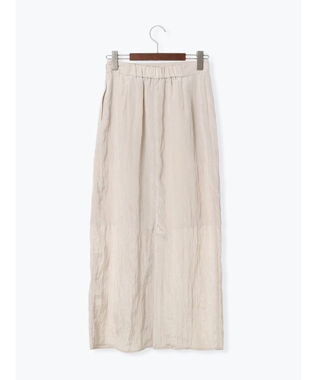 Te chichi フロントタックサテンスカート ベージュ