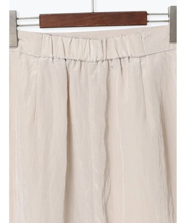 Te chichi フロントタックサテンスカート ベージュ