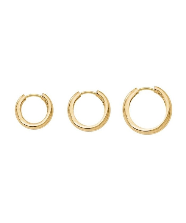 blancotokyo 【金属アレルギー対応】シンプルフープピアス CALM ゴールド