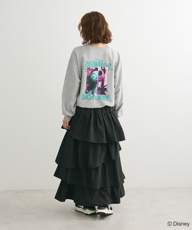 Green Parks ナイトメア／裾ドロストミニ裏毛プルオーバーⅡ Gray Mixture