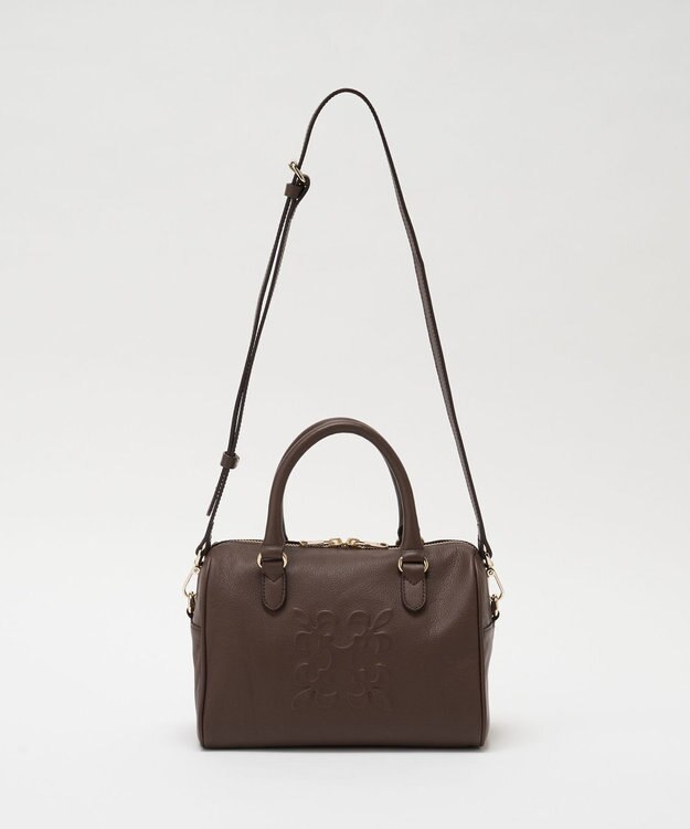 russet 《composition》レザー2WAYミニボストンバッグ(CE-1684) D.Brown