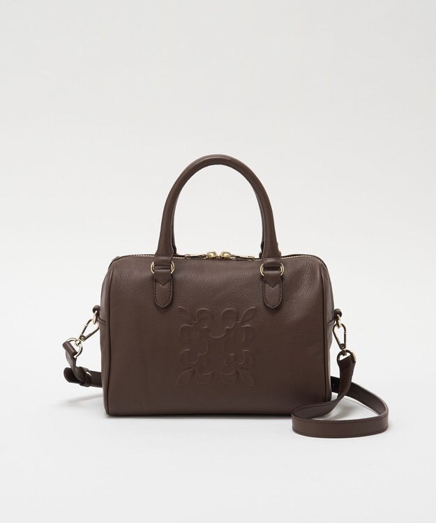 russet 《composition》レザー2WAYミニボストンバッグ(CE-1684) D.Brown