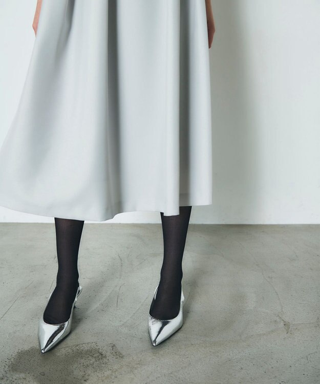 GRACE CONTINENTAL ツイルタックワンピース ライトグリーン