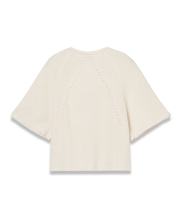 JOSEPH 【洗える】リネンブレンド　ショートスリーブニット Ivory