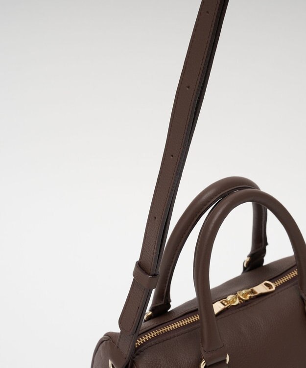 russet 《composition》レザー2WAYミニボストンバッグ(CE-1684) D.Brown